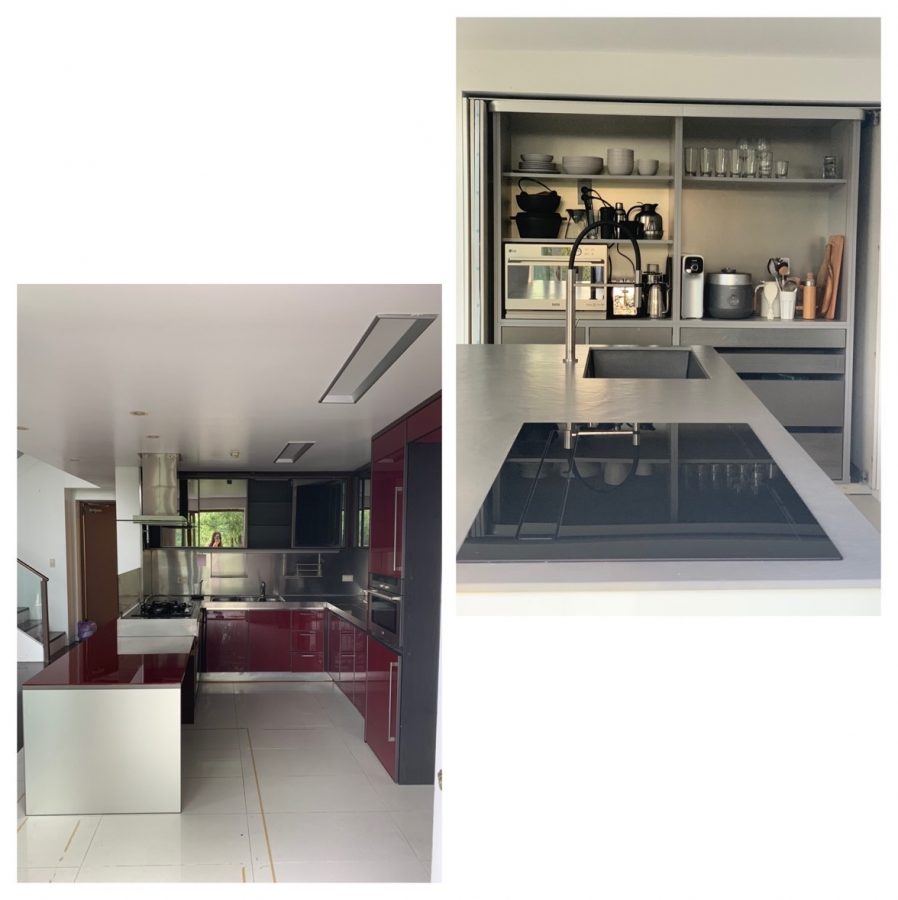 Those+two+pictures+are+the+same+space+but+with+different+structure+and+material%2C+the+kitchen+transforms+into+a+more+comfortable+and+efficient+way.+Before+interior+design+%28left%29%2C+after+interior+design+%28right%29.+%28credit%3A+BoMee+Kim%29