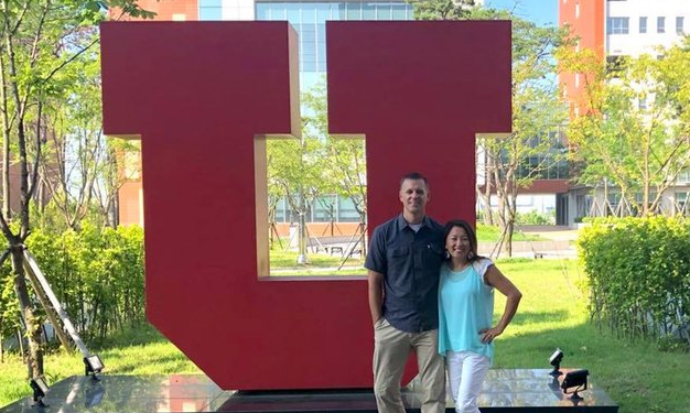 Dr. Greg Hill with wife during his brief stint as visiting professor at UAC in summer 2018 (Courtesy: Google Image).