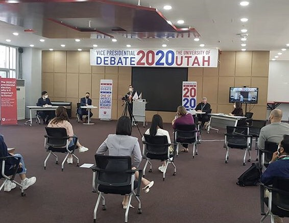 Utah Asia Campus (UAC) Panel Discussion in Arches Hall, U104 (Credit: Utah Asia Campus Instagram)