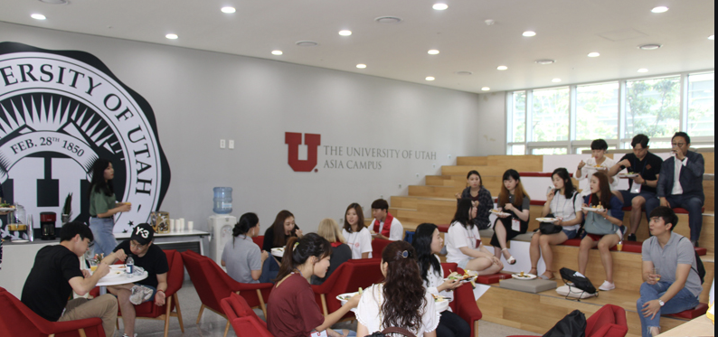 A cross section of students at the University of Utah Asia Campus before coronavirus pandemic hit South Korea (Credit: UAC website)